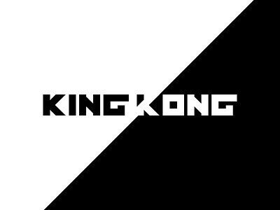 King Kong icon king kong lettering logo logotype type typeface typography