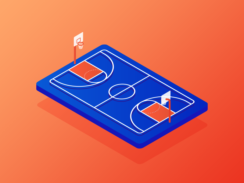 Basketball Court by Burhan Khawaja on Dribbble