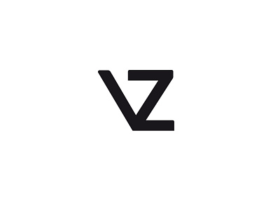 VZ geometry logo typography