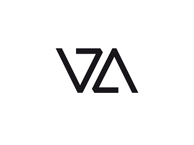 VZA geometry logo typography