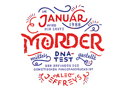 Kalender 2017 / Januar dna jeffreys lettering murderer