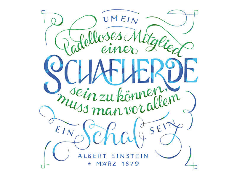 Kalender 2017 / März lettering