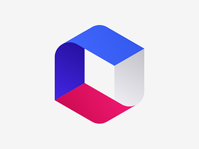 Capital branding finance financial hexagon logo möbius symmetry