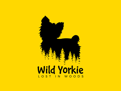 Wild Yorkie brand identity branding business logo creative design dog dog logo icon illustration logo logo design minimal puppy wild yorkie