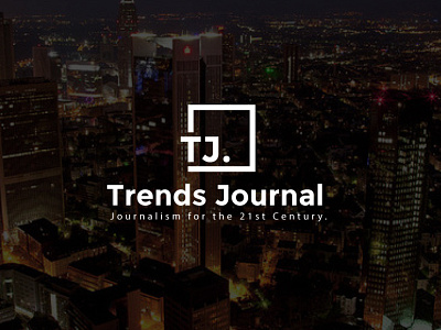 Trends Journal brand identity branding broadcast business logo creative design icon illustration journal logo logo design minimal news worldwide