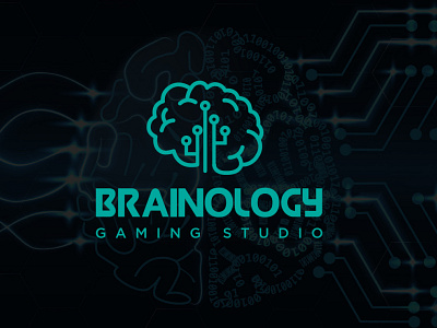 BRAINOLOGY artificial intelligence brain logo brand identity branding business logo creative crypto design digital gaming icon illustration logo logo design meta metaverse minimal nft virtual reality