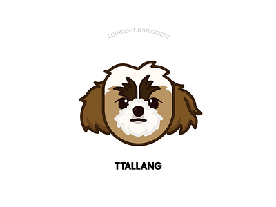 Ttallang the doggie artwork character dog illustration logo puppy vector