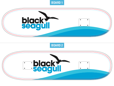 Positioning blackseagull blue skateboard trucks waves