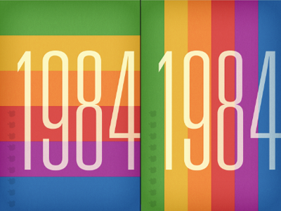 iPhone1984 1984 apple iphone logo rainbow univers