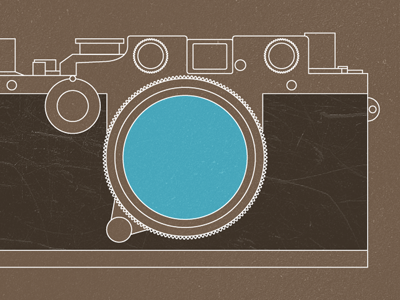 Camera fun time blue brown illustrator leica photoshop texture vector white