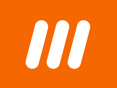 /// brand icon mark orange studio w webgraph white