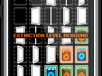 Extinction Level Rebound 8 bit horror vacui iphone rebound