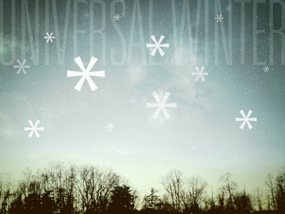 Univers(al) Winter apollo asterisk instagram photography saratoga springs snowflake sunset univers