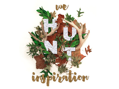 We Hunt Inspiration antlers autumn composition deer fall gotham heartwell hunt inspiration leaves photoshop
