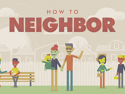 How To Neighbor futura illustration neighbor vector