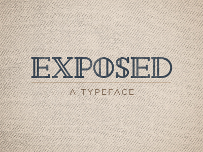 Exposed font typeface typography