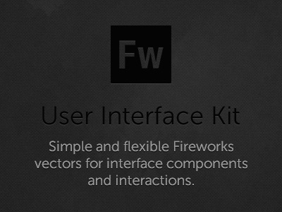 Dark UI Kit Full Fireworks