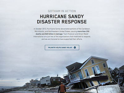 Palantir Gotham Case Study case study fade gotham interface layout palantir ui website