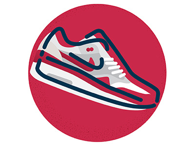 Air Max 1 airmax kicks red sneakers vector