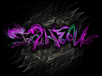 "ТАНЕЦ/DANCING" abstract art apophysis calligraphy design fractal lettering logo typography