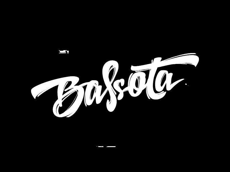 Bassota Logotype bass belarus community electronic glitch lettering logo logotype motion music