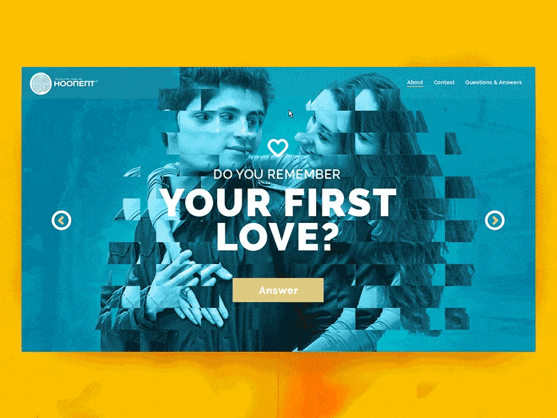 Noopept for Memory landing glitch love promo web interaction blue medicine memory motion animation noopept