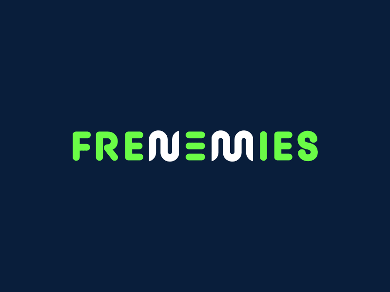 Frenemies Radio Show animation branding colors logo motion music radio show sound waves