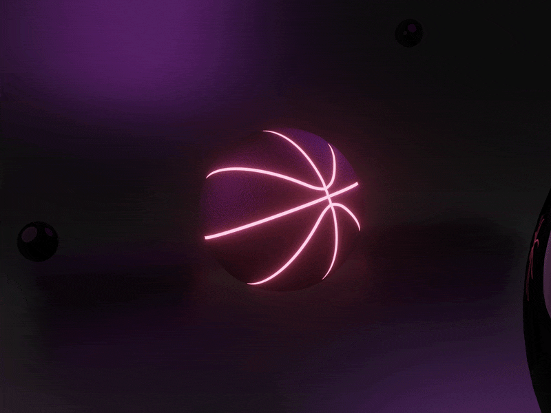 Hello Dribbble! 3d 3d animation art basketball debut design lights