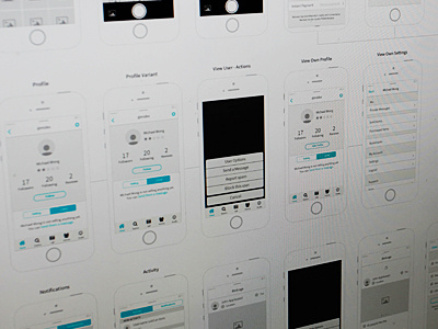 Morning Wireframing app ios sketches user experience user flows wireframing
