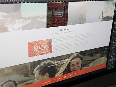 Another Project. Another Preview. clean orange hipster homepage one page gallery social wordpress