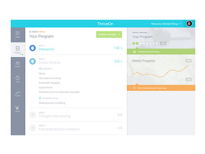 Dashboard - Programs clean dashboard fluid fullscreen graph list minimal programs progress table tasks