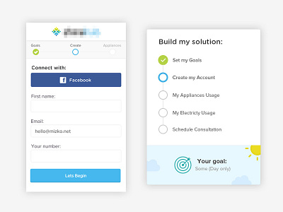 Creating a consistent experience across desktop & mobile clean desktop interaction design minimal mobile progress ui user experience user interface ux