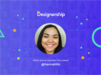 The Designership: This Week's Most Active Member