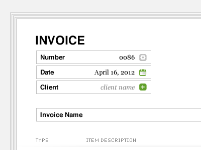 Create Invoice ui web wip