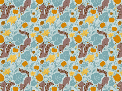 Fall Squirrely Pattern