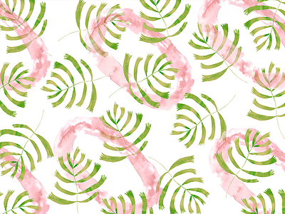 Plants aquarelle artistic dribbble fine art illustration painted illustration pattern plants