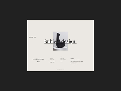 Yakusha Design design ecommerce minimal portfolio website