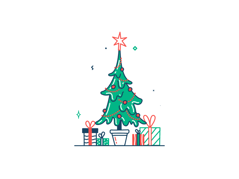 Christmas is coming... 2d 2d animation adobe illustrator ae after effects animated gif animation design flat gifts illustration line art motion motion animation motion design motion graphic motiongraphics vector