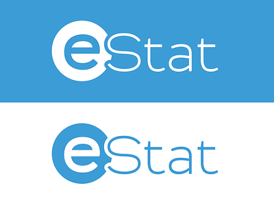 eStat / Logo creative graphic logo statistical typography