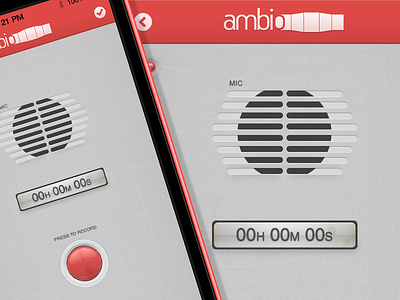 Ambio Recording ambio app apple iphone recording ux