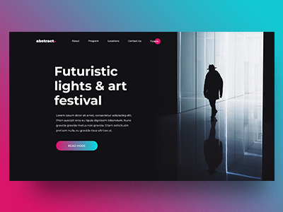 abstract. landing page landing page minimal simple ui web design