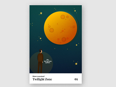 Where is everybody? | Twilight Zone 001 illustration personal project poster twilight zone