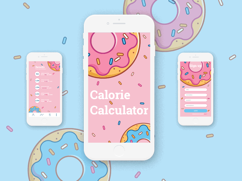 Calorie calculator | daily UI 004 004 app app design calculator daily ui uxui