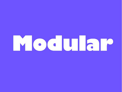 Modular Logotype gill sans logo logotype material modular type typography ultra bold