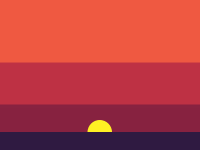 Sunset abstract color geometric minimal minimalism minimalist sunset