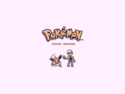 Pokémon Eevee Version eevee gameboy lets go pixel art pokemon teameevee