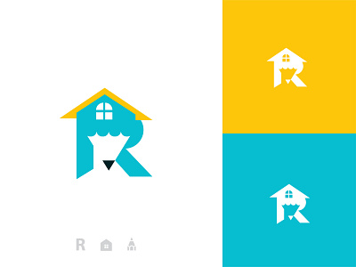 R school logo abstract logo branding colorful creative design education fashion illustration modern