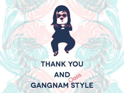 Thank You Dribbble debut first gangnam style oasistyle paulina solis thank you