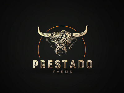 Bull Logo for Prestado Farms