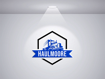 Logo Design for Trucking Business Called "HaulMoore" creative logo trucking logo uniuqe logo